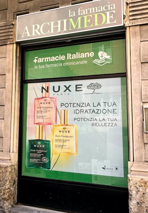 Proma vetrofania Laboratoire Nuxe 1